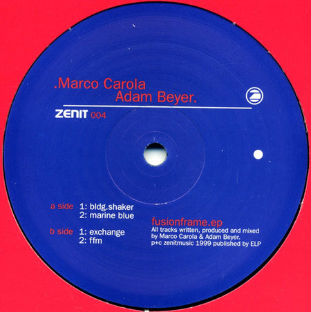 Marco Carola & Adam Beyer : Fusionframe EP (2x12", EP)