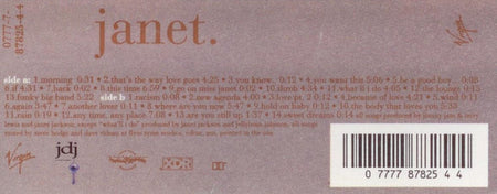 Janet Jackson : Janet. (Cass, Album)