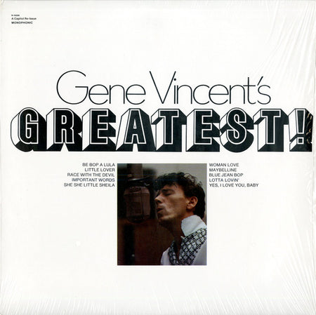 Gene Vincent : Gene Vincent's Greatest (LP, Comp, Mono, RE, Jac)