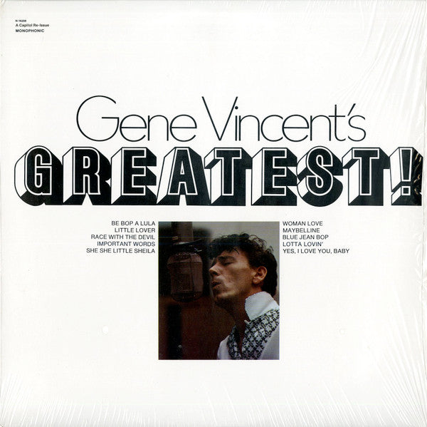 Gene Vincent : Gene Vincent's Greatest (LP, Comp, Mono, RE, Jac)