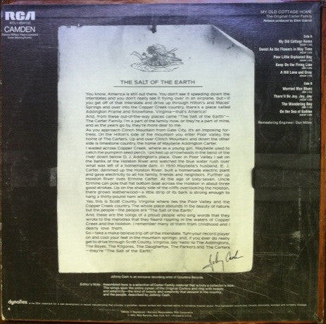 The Original Carter Family* : My Old Cottage Home (LP, Comp, RM)