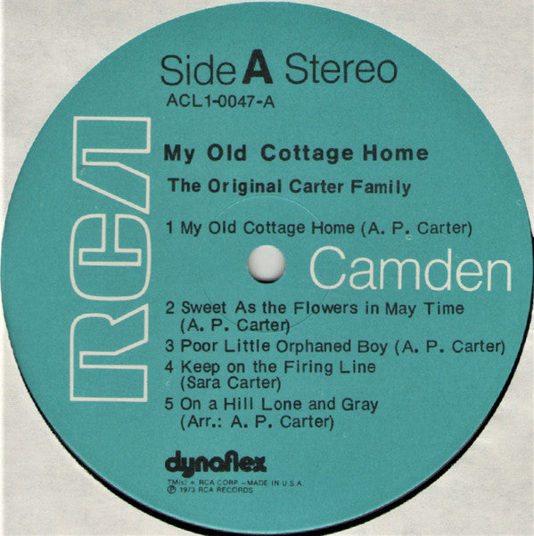 The Original Carter Family* : My Old Cottage Home (LP, Comp, RM)