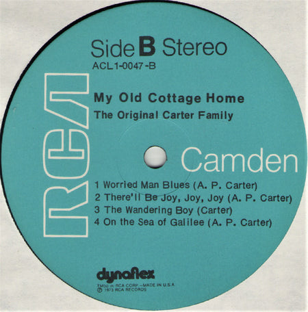 The Original Carter Family* : My Old Cottage Home (LP, Comp, RM)