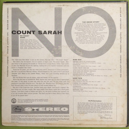 Sarah Vaughan : No Count Sarah (LP)