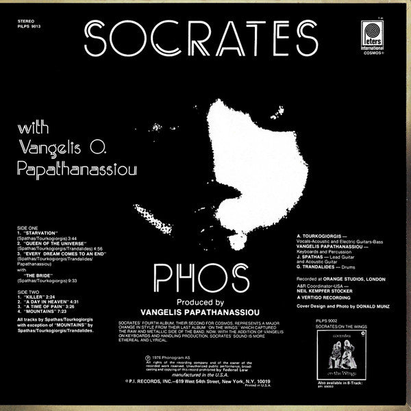Socrates Drank The Conium With Evangelos Papathanassiou : Phos (LP, Album)