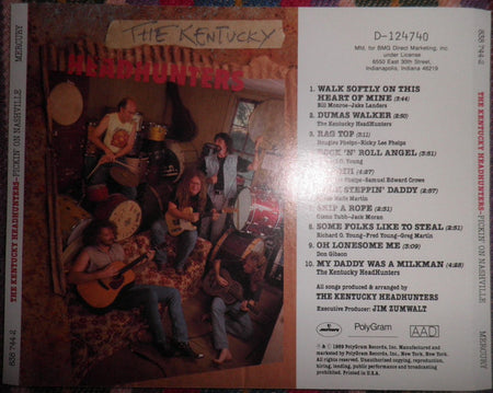 The Kentucky Headhunters : Pickin' On Nashville (CD, Club, BMG)