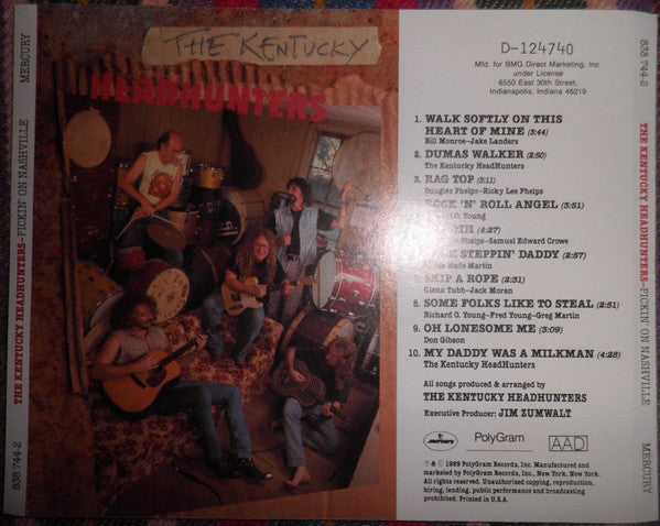 The Kentucky Headhunters : Pickin' On Nashville (CD, Club, BMG)