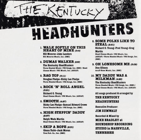 The Kentucky Headhunters : Pickin' On Nashville (CD, Club, BMG)