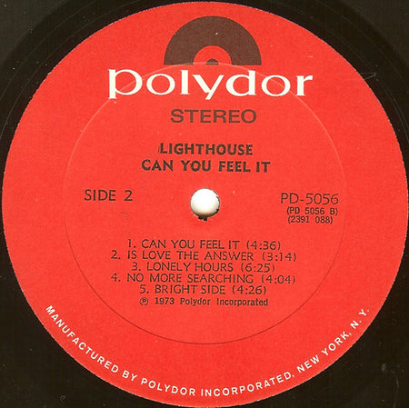 Lighthouse (2) : Can You Feel It (LP, Album)