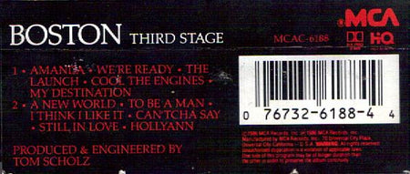 Boston : Third Stage (Cass, Album, Dol)