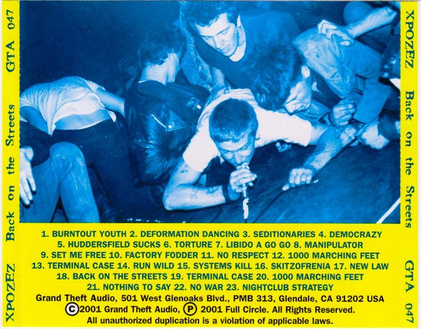 The Xpozez* : Back On The Streets (CD, Comp)