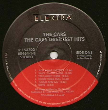 The Cars : Greatest Hits (LP, Comp, Club, RCA)