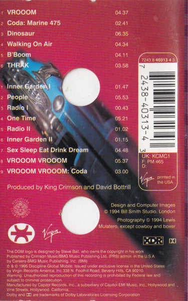 King Crimson : THRAK (Cass, Album)