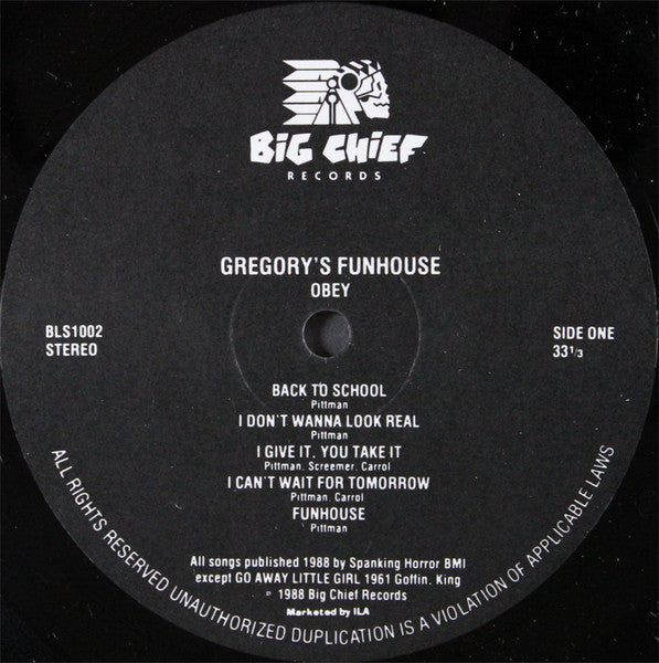 Gregory's Funhouse : Obey (LP, Album)