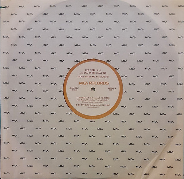 George Russell And His Orchestra* : New York, N.Y. And Jazz In The Space Age (2xLP, Comp, RE)