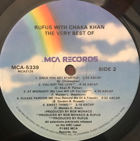Rufus With Chaka Khan* : The Very Best Of (LP, Comp, Glo)