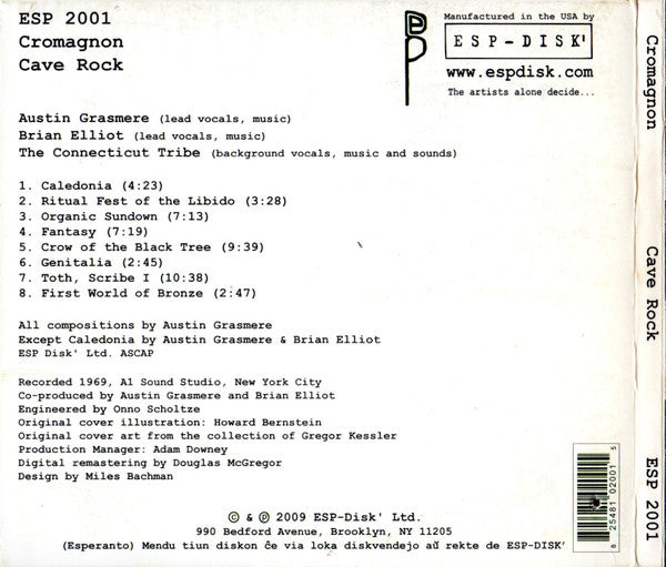 Cromagnon : Cave Rock (CD, Album, RE, RM)
