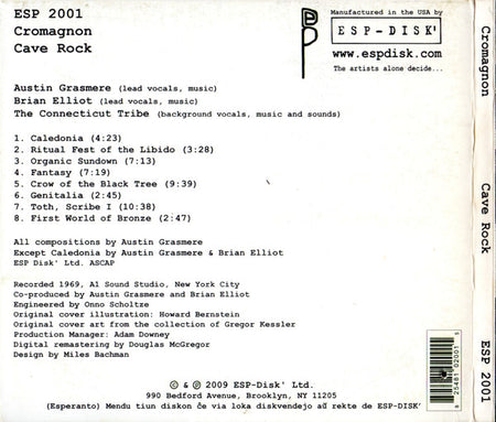 Cromagnon : Cave Rock (CD, Album, RE, RM)