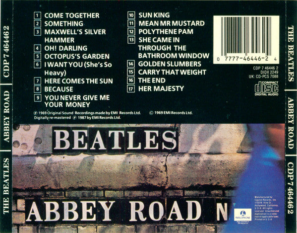 The Beatles : Abbey Road (CD, Album, RE, RM, Cap)