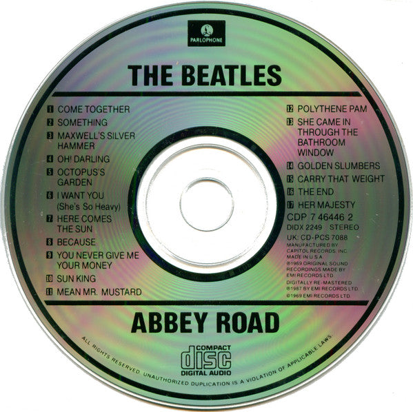 The Beatles : Abbey Road (CD, Album, RE, RM, Cap)