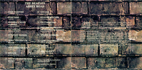 The Beatles : Abbey Road (CD, Album, RE, RM, Cap)