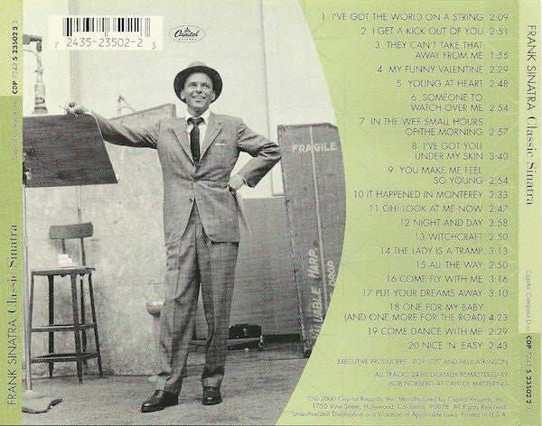 Frank Sinatra : Classic Sinatra - His Great Performances 1953-1960 (CD, Comp, Mono, RM)