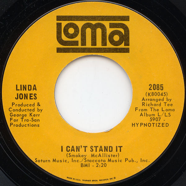 Linda Jones : Give My Love A Try / I Can't Stand It (7", Single)