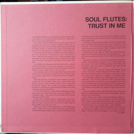 Soul Flutes : Trust In Me (LP, Album, Gat)