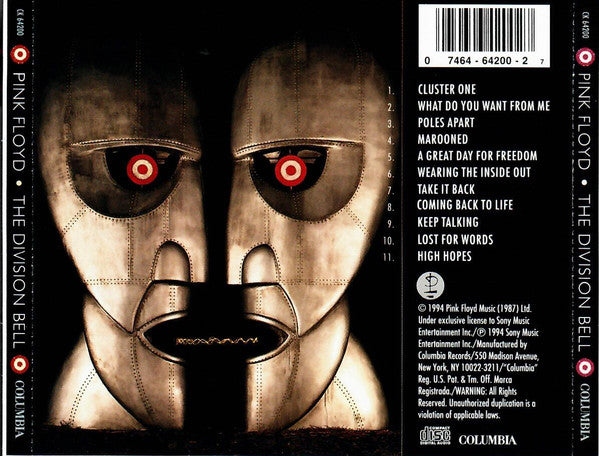 Pink Floyd : The Division Bell (CD, Album)