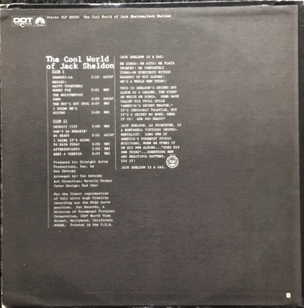Jack Sheldon : The Cool World Of Jack Sheldon (LP, Album)