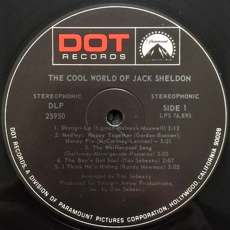 Jack Sheldon : The Cool World Of Jack Sheldon (LP, Album)