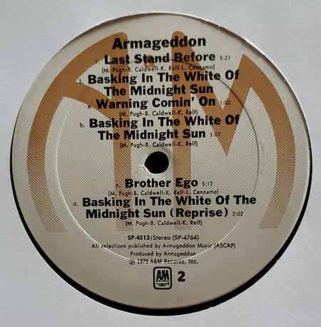 Armageddon (6) : Armageddon (LP, Album, Ter)