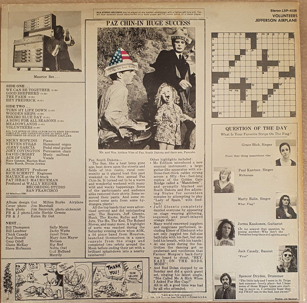 Jefferson Airplane : Volunteers (LP, Ind)