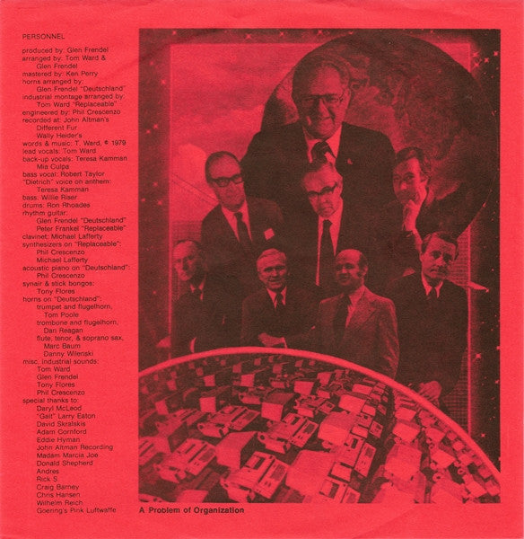 Funktionaries : Deutschland Über Disco / Replaceable Parts (7", Single, Styrene)