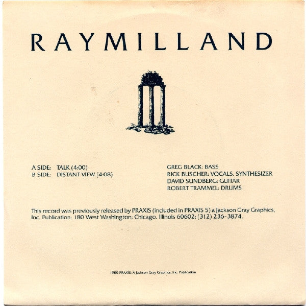 Raymilland : Talk (7")