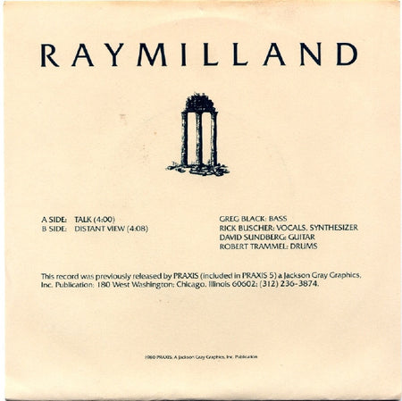 Raymilland : Talk (7")
