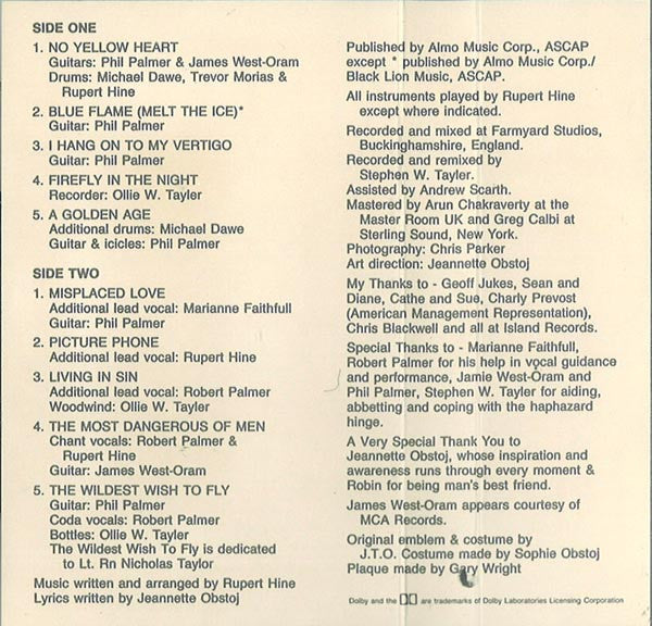 Rupert Hine : The Wildest Wish To Fly (Cass, Dol)