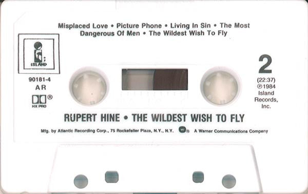 Rupert Hine : The Wildest Wish To Fly (Cass, Dol)