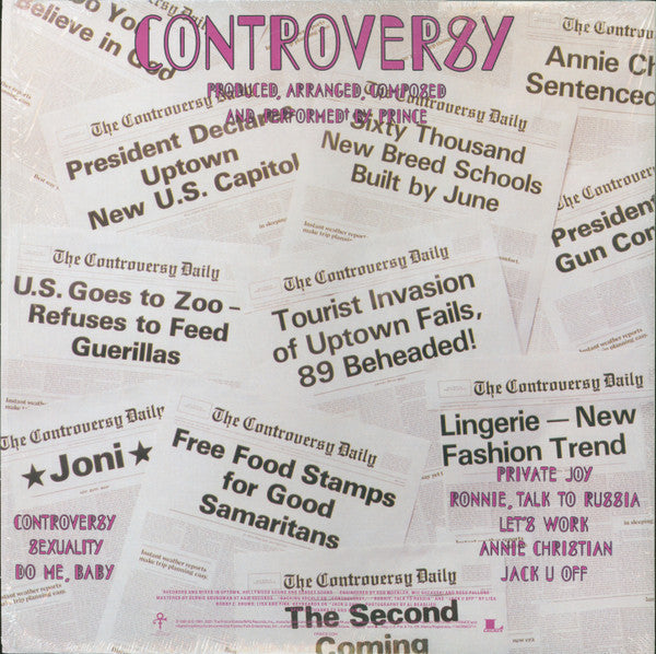 Prince : Controversy (LP, Album, RE, 150)