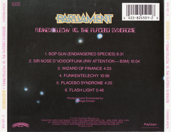 Parliament : Funkentelechy Vs. The Placebo Syndrome (CD, Album, RE, RP, PMD)