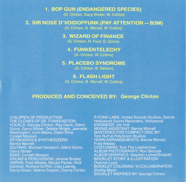 Parliament : Funkentelechy Vs. The Placebo Syndrome (CD, Album, RE, RP, PMD)
