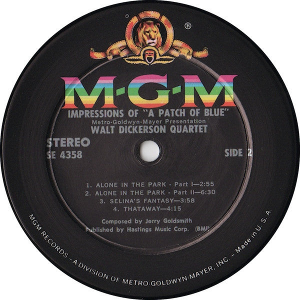 Walt Dickerson Quartet : Impressions Of A Patch Of Blue (LP, Album)
