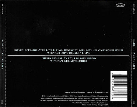 Sade : Diamond Life (CD, Album, RE, RM)