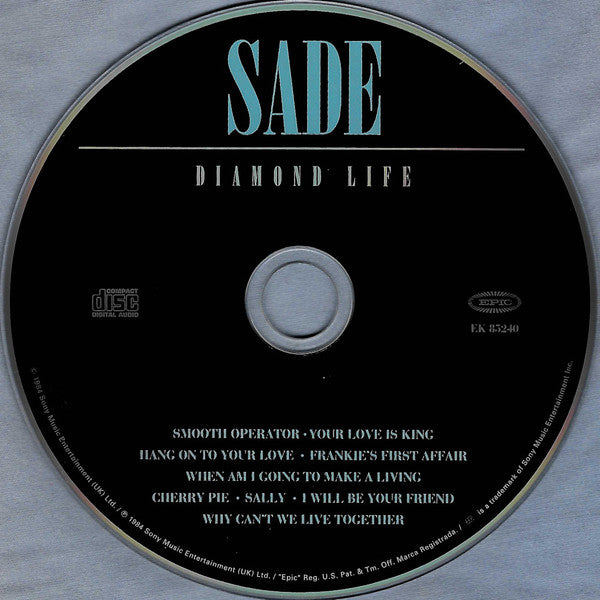 Sade : Diamond Life (CD, Album, RE, RM)