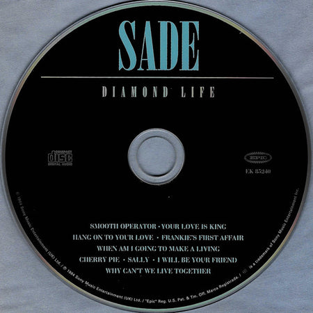 Sade : Diamond Life (CD, Album, RE, RM)