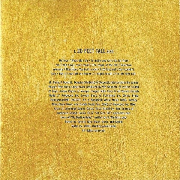 Erykah Badu : New Amerykah Part Two: Return Of The Ankh (CD, Album)