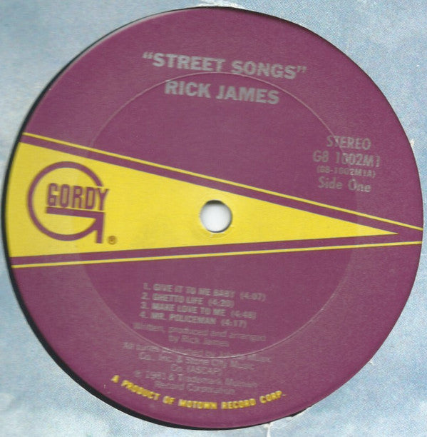 Rick James : Street Songs (LP, Album, Club)