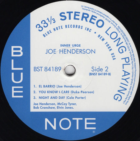 Joe Henderson : Inner Urge (LP, Album, RE, 180)