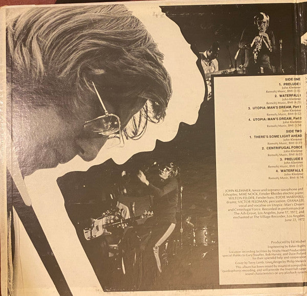 John Klemmer : Waterfalls (LP, Album, Col)