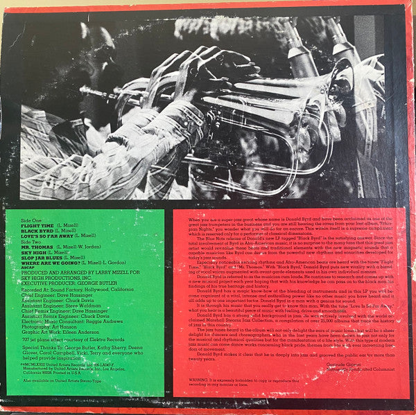 Donald Byrd : Black Byrd (LP, Album, Ter)